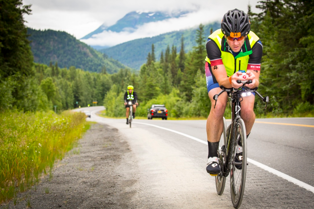 Riding bike in Alaska